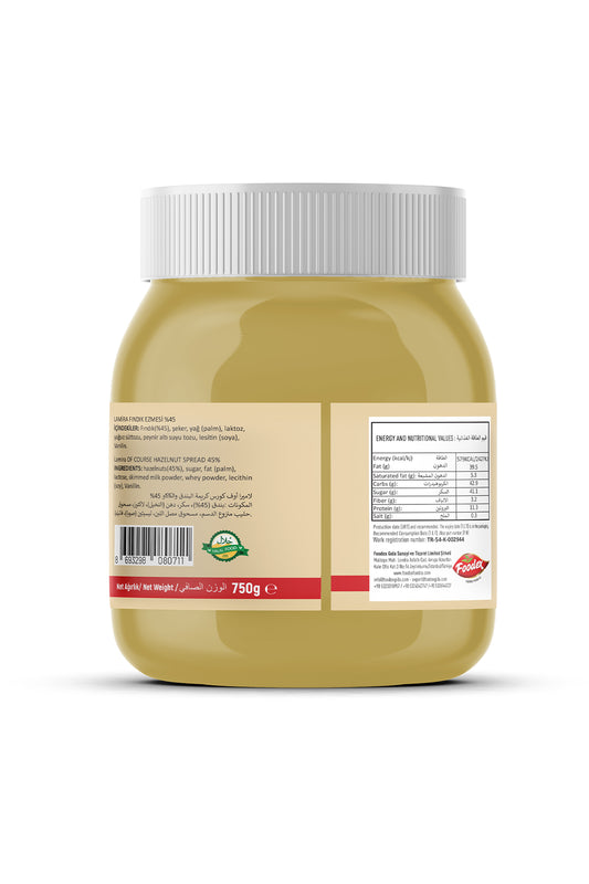 Lamira Of Course Hazelnut Cream 45% Hazelnut 750G