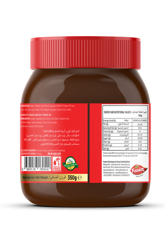 Lamira Ofcourse %19 Fındıklı Krem Çikolata 350G