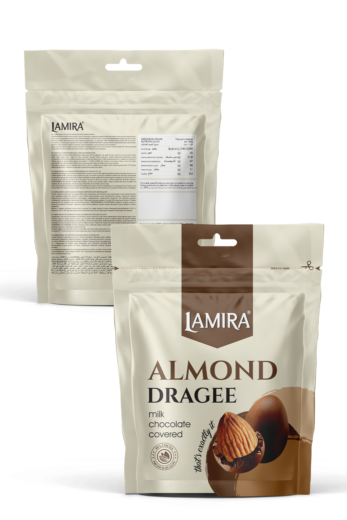 Lamira Sütlü Çikolata Kaplamalı Badem Draje 70G