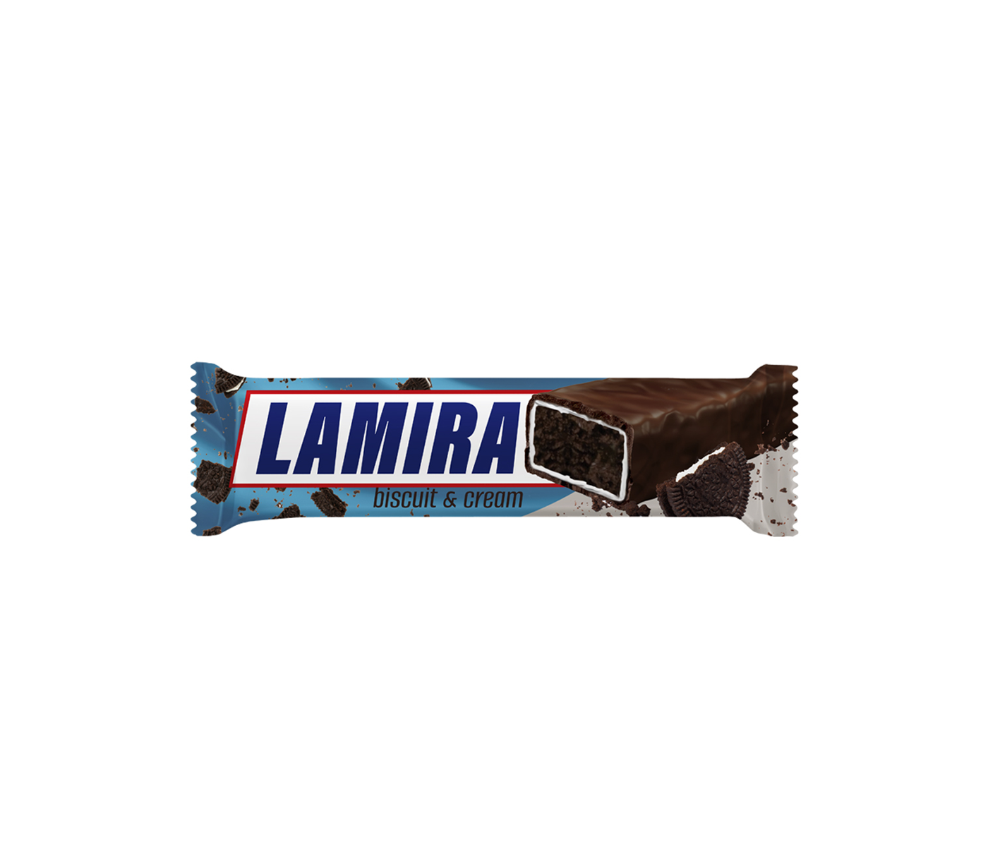 Lamira Bisküvi Parçacıklı Çikolata Bar 50G