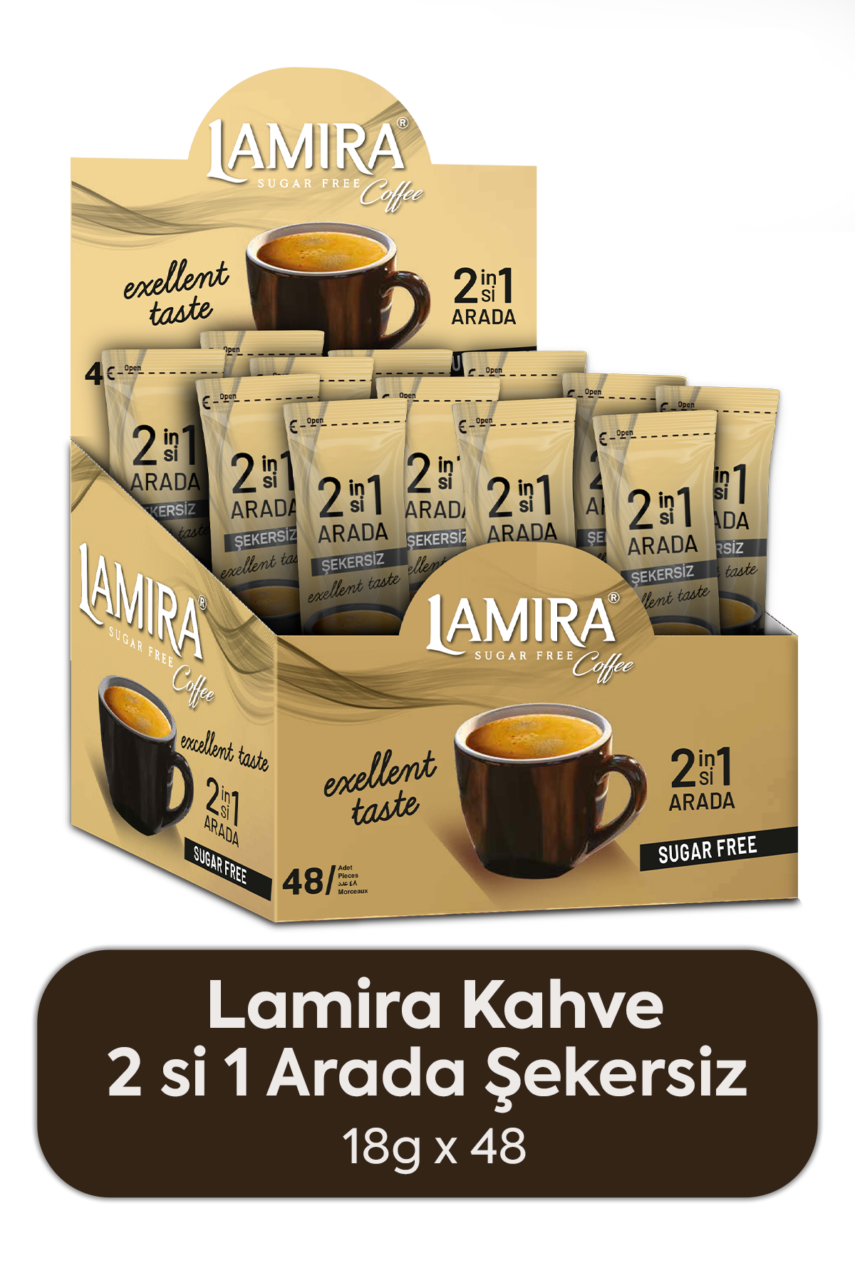 Lamira Kahve 2si1 Arada Şekersiz 12G (Kutu)