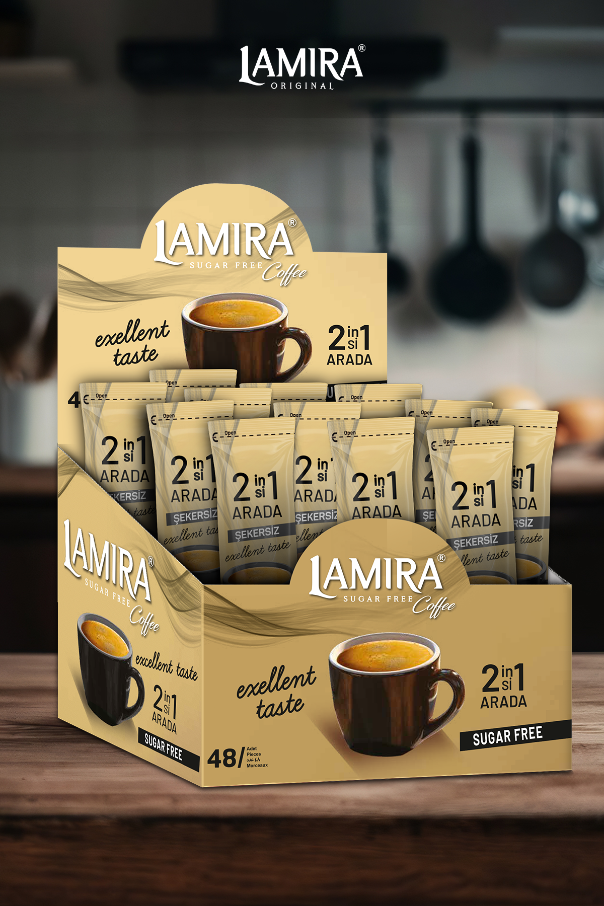 Lamira Kahve 2si1 Arada Şekersiz 12G (Kutu)