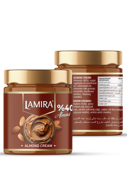 Lamira %40 Sürülebilir Badem Ezmesi 200G