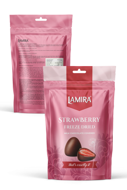 Lamira Freeze Dried Strawberries with Milk Chocolate Coating 80G