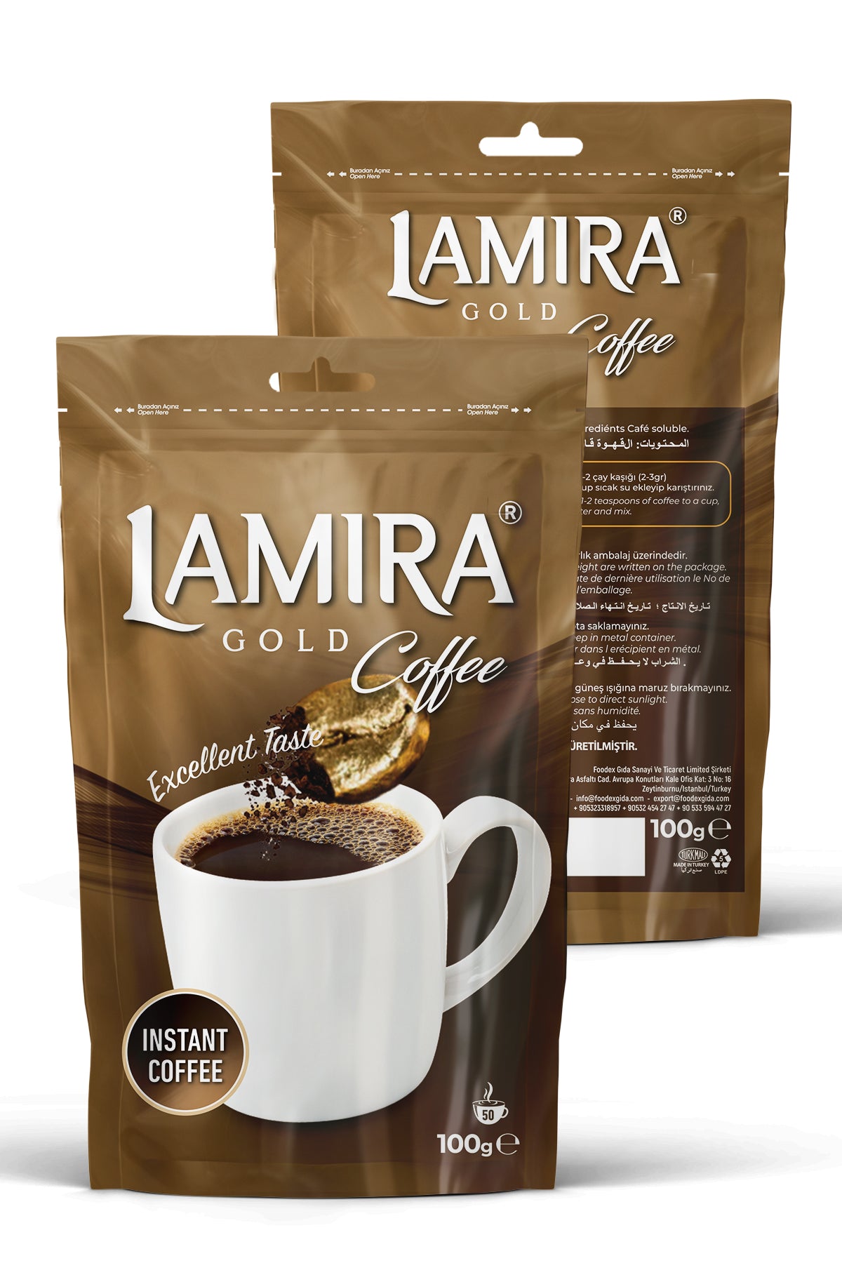 Lamira Gold Coffee Doypack 100G