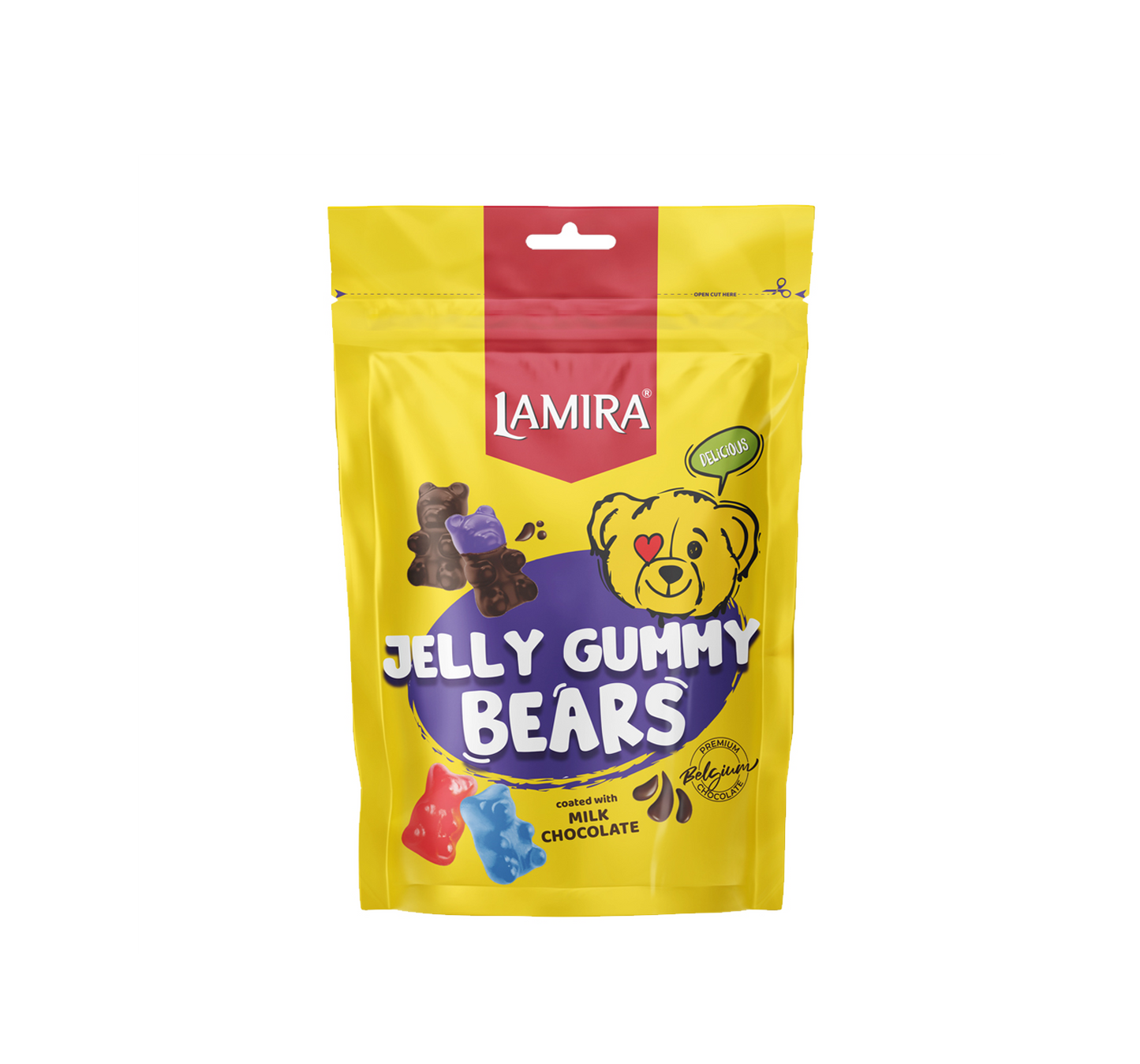 Lamira Bear Jöle Kaplamalı Çikolata 120G