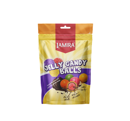 Lamira Chocolate Jelly Candy Balls Coated Jelly 120G
