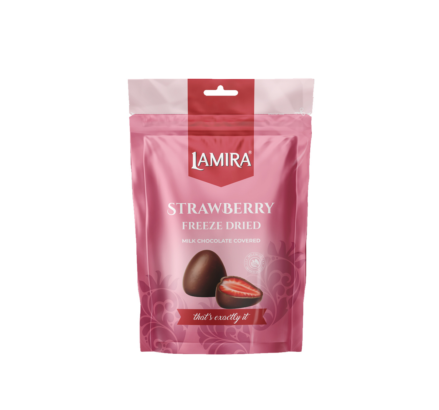 Lamira Freeze Dried Strawberries with Milk Chocolate Coating 80G