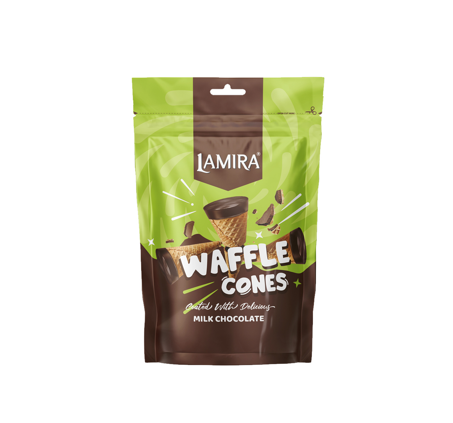 Lamira Milk Chocolate Filled Cornet Wafer 120G