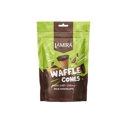 Lamira Milk Chocolate Filled Cornet Wafer 120G