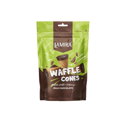Lamira Milk Chocolate Filled Cornet Wafer 120G