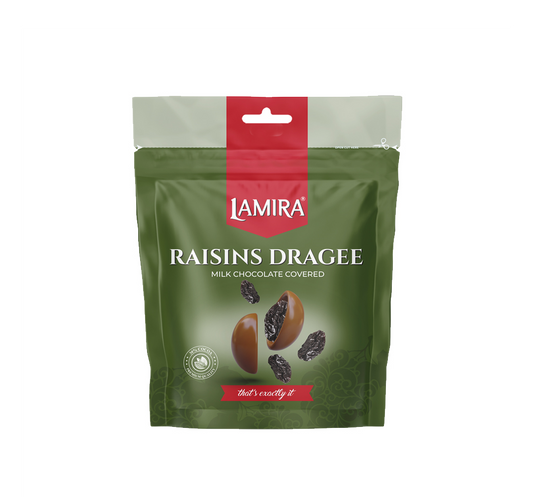 Lamira Sütlü Çikolata Kaplamalı Kuru Üzüm Draje 70G