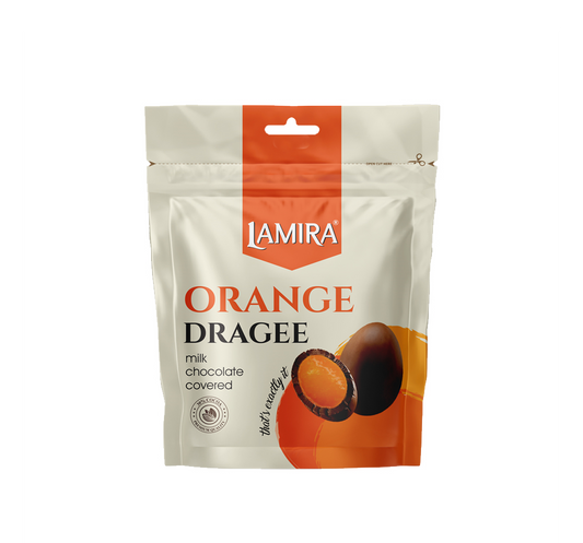 Lamira Sütlü Çikolata Kaplamalı Portakallı Draje 70G