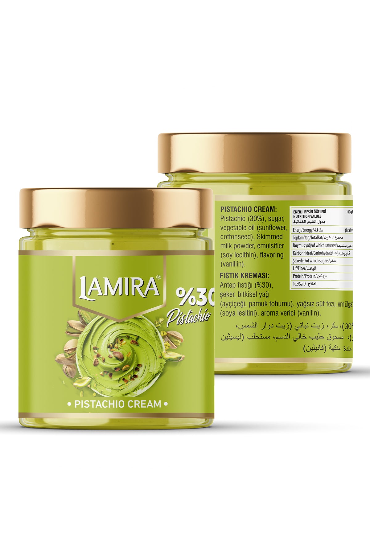 Lamira 30% Spreadable Pistachio Cream 200G