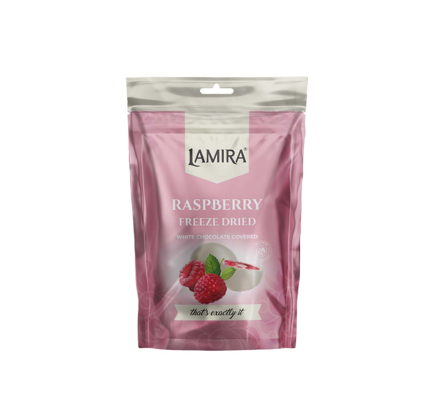 Lamira Beyaz Çikolata Kaplamalı Ahududu Draje 80G