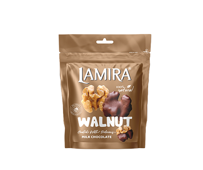 Lamira Milk Chocolate Coated Walnuts 70G