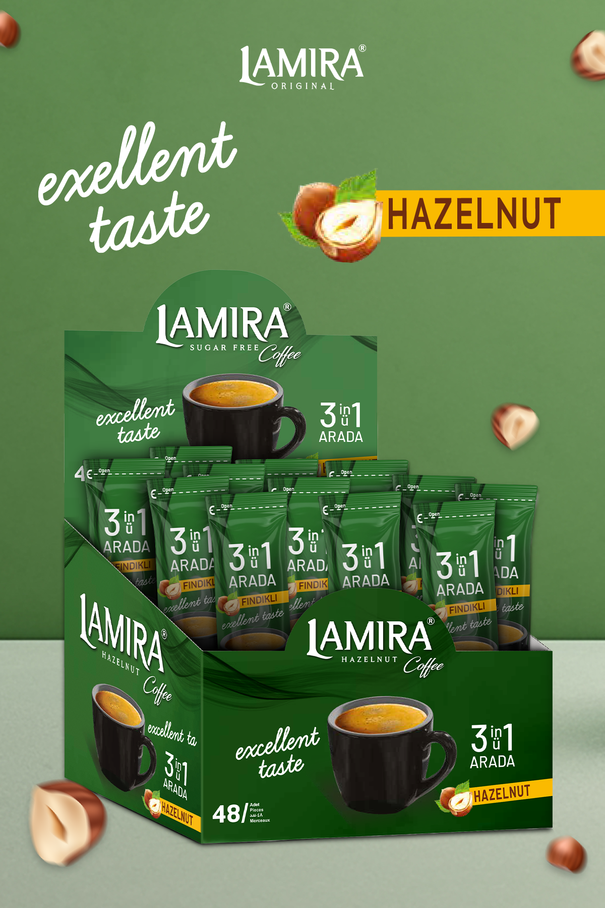Lamira Hazelnut Coffee 3in1 18G (Box)