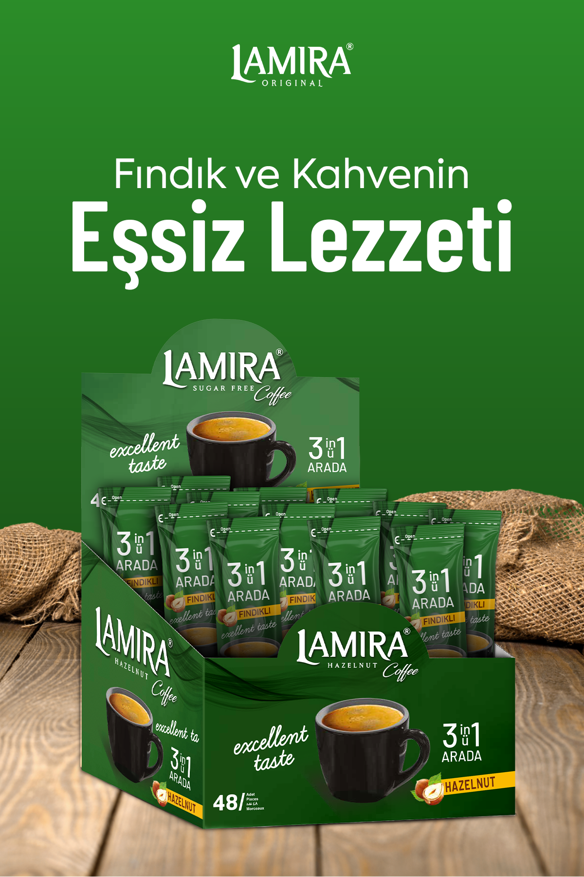 Lamira Hazelnut Coffee 3in1 18G (Box)
