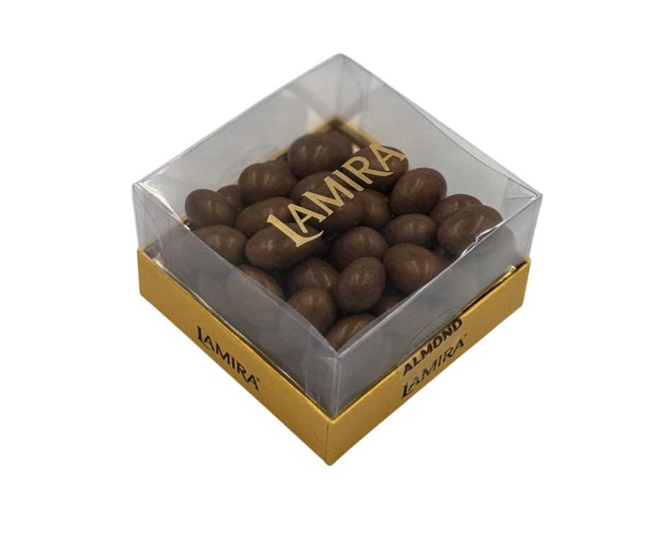 Lamira Kahverengi Renkli Sütlü Çikolata Kaplı Badem Draje 250G