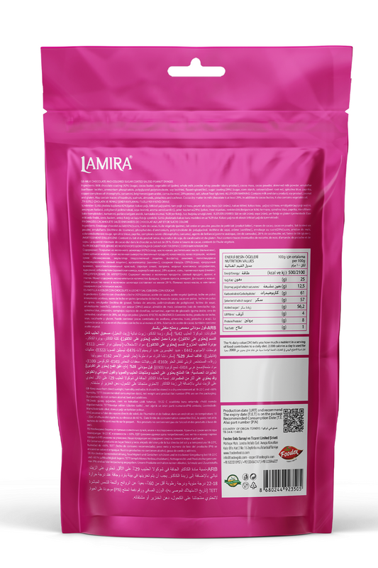 Lamira Çikolata Kaplamalı Tuzlu Kavrulmuş Yer Fıstığı 120G