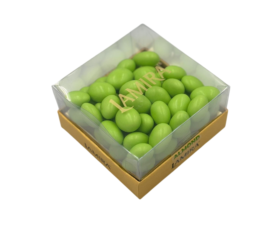 Lamira Green Colored Milk Chocolate Covered Almond Dragee 250G